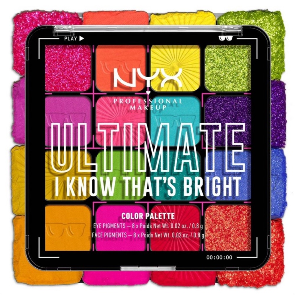 NYX Ultimate Color Shadow Palette I Know
That's Bright NEW